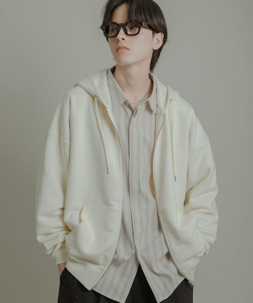 SENSE OF PLACE by URBAN RESEARCH（センスオブプレイスバイアーバンリサーチ）の「『ユニセックス』Wジップパーカー（パーカー・メンズ・IVORY/BLACK/GRAY/RED・M/L）」の9枚目の写真