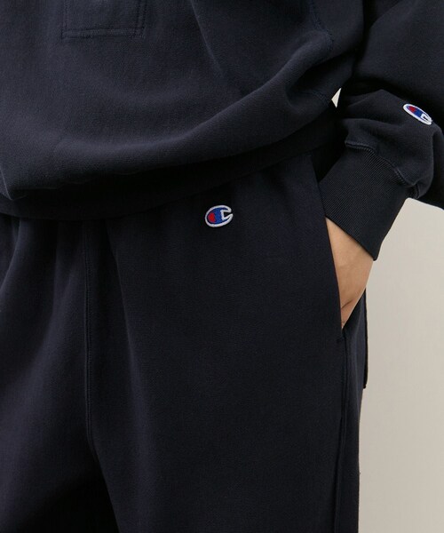 ADAM ET ROPE'（アダムエロペ）の「【Champion for ADAM ET ROPE'】別注 SWEAT WIDE PANTS（その他パンツ・レディース・オフホワイト/ブラウン系/ネイビー・M/S）」の14枚目の写真