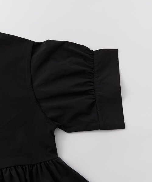 ADAM ET ROPE'（アダムエロペ）の「【サステナブル・UVカット】バウンスカフスプルオーバー（Tシャツ/カットソー・レディース・ブラック/ホワイト/ピンク/ベージュ・F）」の9枚目の写真