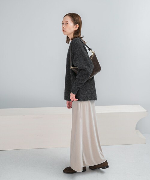 URBAN RESEARCH ROSSO（アーバンリサーチロッソ）の「ベロアロングスカート（スカート・レディース・GREIGE/BLUE・36/38）」の22枚目の写真