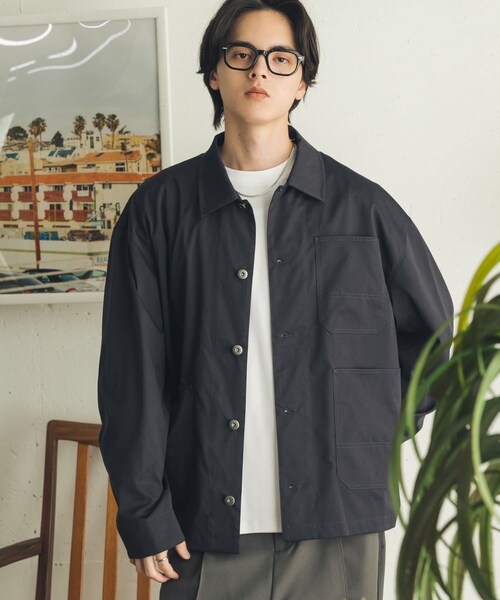 SENSE OF PLACE by URBAN RESEARCH（センスオブプレイスバイアーバンリサーチ）の「ピーチタッチカラーカバーオール（カバーオール・メンズ・CHARCOAL/BLUE GRAY/PINK・M/L）」の4枚目の写真