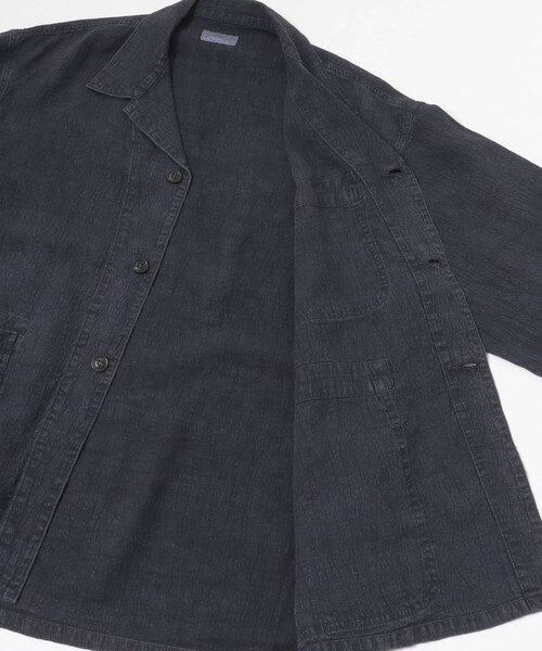URBAN RESEARCH（アーバンリサーチ）の「HERILL　Linen P41 CoverallJacket（カバーオール・メンズ・Natural/Navy・2/3）」の10枚目の写真