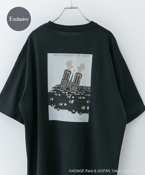 URBAN RESEARCH DOORS(アーバンリサーチドアーズ)の「『別注』Savignac×DOORS プリントTシャツ(Tシャツ/カットソー・メンズ・WHITE1/WHITE2/IVORY/WHITE3/TOP GRAY1/CHARCOAL2/CHARCOAL1/TOP GRAY2/MOCHA/OATMEAL/BLUE/LIGHT BLUE/NAVY/LAVENDER/VERMILLION・M/L/XL)」の7枚目の写真