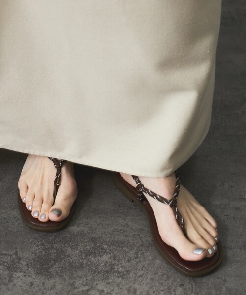 ADAM ET ROPE'（アダムエロペ）の「【NICOLAS LAINAS（ニコラスライナス）】サンダル（サンダル・レディース・ブラック系/ブラウン・36/37/38）」の9枚目の写真