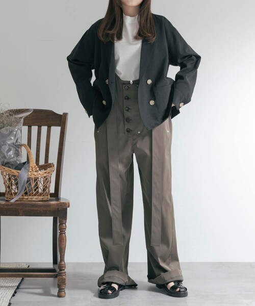 THE GOODLAND MARKET（ザグッドランドマーケット）の「ザ グッドランド マーケット　#200426 overall（サロペット/オーバーオール・レディース・KHAKI・FREE）」の8枚目の写真