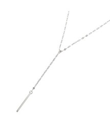 【Creamdot.】Y字ペタルチェーンのステンレス製マグネットネックレス