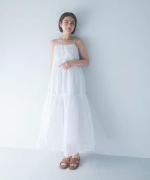 URBAN RESEARCH ROSSO | MARILYN MOON　SHEER TIERED DRESS(ワンピース)