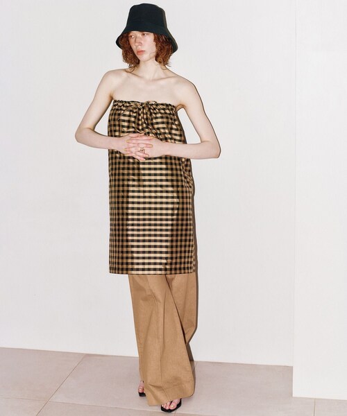 ADAM ET ROPE'(アダムエロペ)の「【COMING OF AGE(カミング オブ エイジ)】DRASTRING MAXI SKIRT(スカート・レディース・ブラック/キミドリ/ターコイズ/レッド・F)」の8枚目の写真