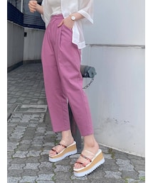 MURUA | テーパードカラーパンツ(スラックス)