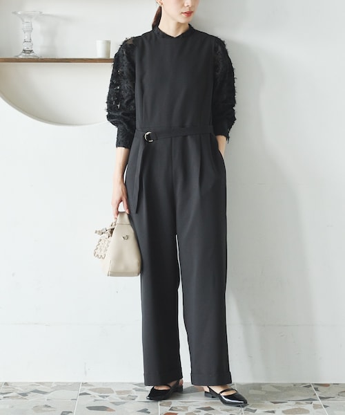 2サイズ展開』ベルト付きオールインワン