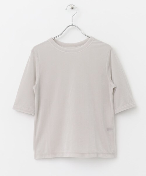 URBAN RESEARCH ROSSO（アーバンリサーチロッソ）の「シアーベロアTシャツ（Tシャツ/カットソー・レディース・MINT/GREIGE/CORAL・FREE）」の18枚目の写真