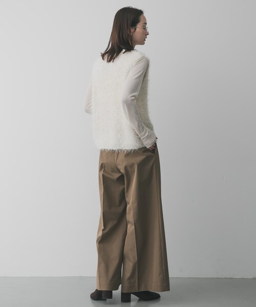 SENSE OF PLACE by URBAN RESEARCH（センスオブプレイスバイアーバンリサーチ）の「『XS/Lサイズ/WEB限定』バギーチノパンツ（チノパンツ・レディース・IVORY/BEIGE/NAVY・XS/S/M/L）」の18枚目の写真