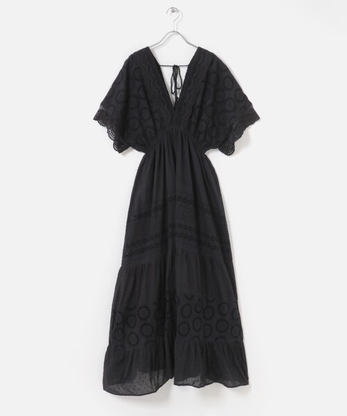 URBAN RESEARCH ROSSO（アーバンリサーチロッソ）の「インドコットンエンブロイダリーワンピース（ワンピース・レディース・BLACK・Free）」の12枚目の写真