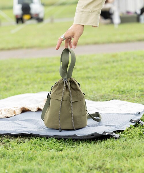 EKAL（エカル）の「TINY GARDEN PRODUCTS　ストロール2WAYバッグ（ショルダーバッグ・レディース・IVORY/BLACK/KHAKI/L.GREEN・one）」の14枚目の写真