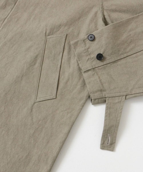 かぐれ（カグレ）の「コットンリネンステンカラーコート（ステンカラーコート・レディース・PURPLE/BEIGE・FREE）」の21枚目の写真