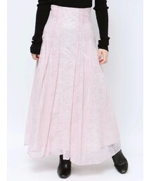 MERCURYDUO | パネルレースフレアスカート(スカート)