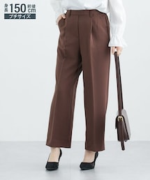 nissen | 小さいサイズ　きれい見えセミワイドパンツ（選べる股下丈）　低身長さん・小柄女性(パンツ)