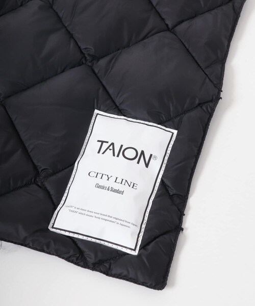 KBF（ケイビーエフ）の「TAION　CITY DOWN SCARF（マフラー・レディース・BLACK/G.BEIGE・One）」の9枚目の写真