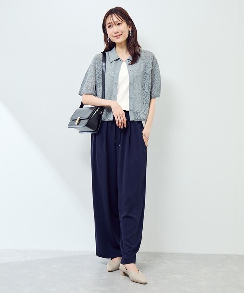 ROPE' PICNIC（ロペピクニック）の「ベーシックリブタンクトップ（タンクトップ・レディース・ブラック/オフホワイト/ブラウン/パープル系・M）」の11枚目の写真