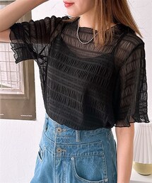 nissen | 2点セット(半袖プルオーバー+キャミソール)(シャツ/ブラウス)