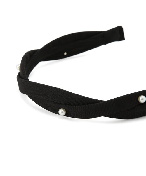 ROPE' PICNIC(ロペピクニック)の「パールポイントツイストカチューシャ(カチューシャ・レディース・ブラック/キナリ・F)」の9枚目の写真