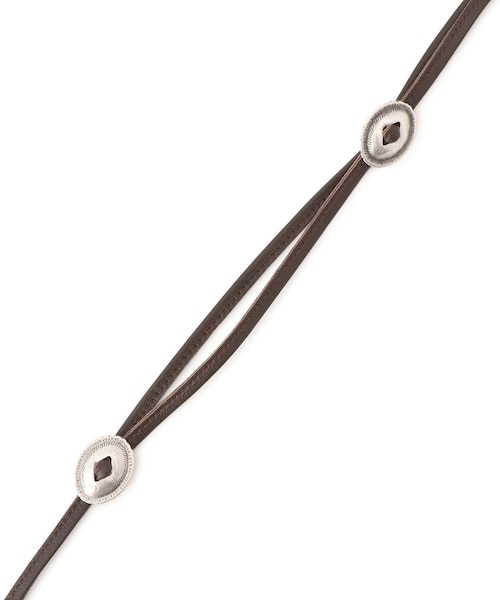 ADAM ET ROPE'(アダムエロペ)の「【J'aDoRe・店舗限定】【PUNTOVITA(プントヴィータ)】コンチョマルチベルト(ベルト・レディース・キナリ/ブラウン/ブルー・F)」の22枚目の写真