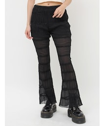 jouetie | シアーギャザーフレアパンツ(その他パンツ)