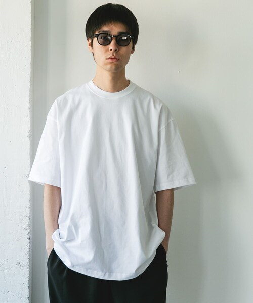 URBAN RESEARCH DOORS（アーバンリサーチドアーズ）の「『別注』HANES×DOORS　BEEFY-T DOORS FIT SHORT-SLEEVE（Tシャツ/カットソー・メンズ・ホワイト/ブラック/アッシュグレー/ブラウン/インディゴ/ネイビー・M/L/XL/XXL/XXXL）」の10枚目の写真