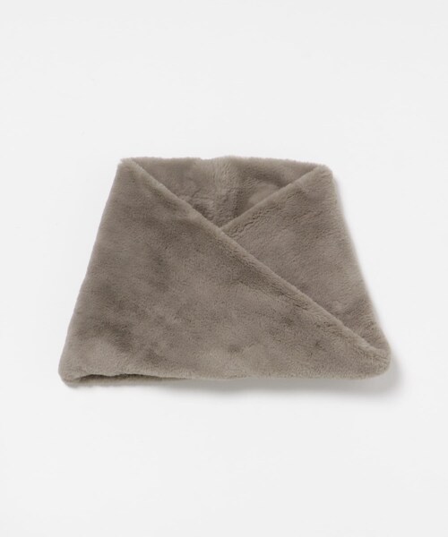 URBAN RESEARCH（アーバンリサーチ）の「フェイクファースヌード（ネックウォーマー/スヌード・レディース・IVORY/GREGE/CHARCOAL・FREE）」の7枚目の写真