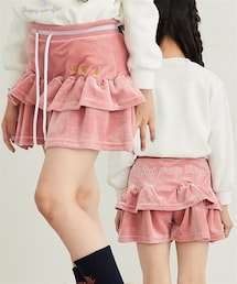 nissen | 刺しゅう入りベロアフリースキュロット（女の子）(スカート)