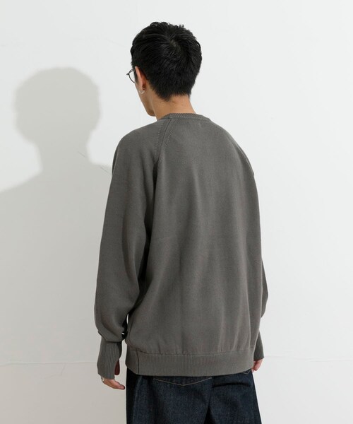 THE GOODLAND MARKET（ザグッドランドマーケット）の「KEIMEN　KM-Crewneck Knit（ニット/セーター・メンズ・Gray/Black/Green・M/L/XL）」の18枚目の写真