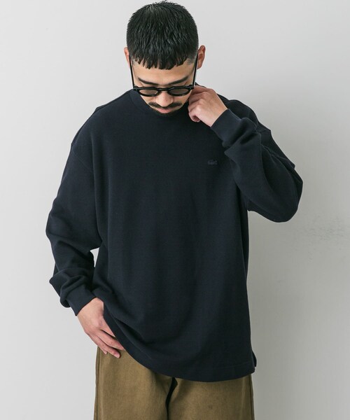 URBAN RESEARCH DOORS（アーバンリサーチドアーズ）の「『別注』LACOSTE×DOORS　thick pique mock long-sleeve（Tシャツ/カットソー・メンズ・HAMMAM/ABINE/OPIUM・3/4/5）」の20枚目の写真