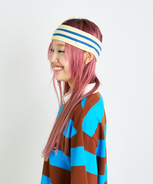 SENSE OF PLACE by URBAN RESEARCH（センスオブプレイスバイアーバンリサーチ）の「ANNA SUI NYC　ボーダーニットヘッドバンド（ヘアバンド・レディース・RED/PURPLE/YELLOW・one）」の16枚目の写真