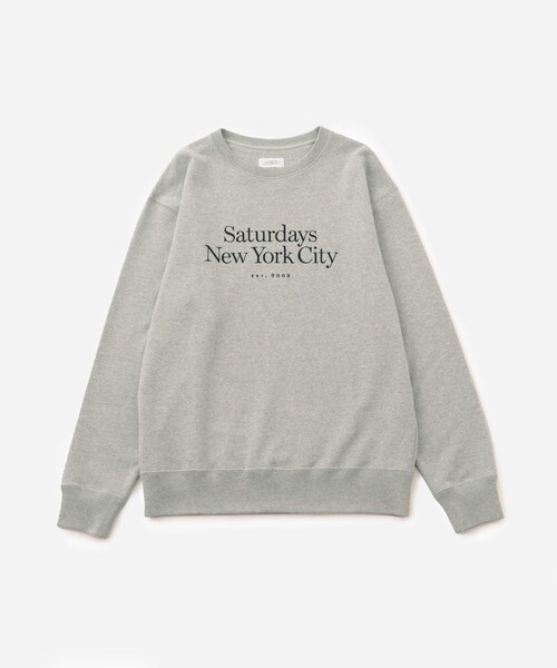 Saturdays NYC（サタデーズ ニューヨークシティ ）の「BOWERY MILLER STANDARD CREW（スウェット・レディース・グリーン/パープル/ブラック/グレー・XS/XL/XXL）」の3枚目の写真