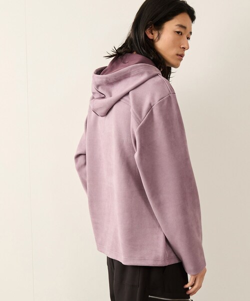 JUNRED(ジュンレッド)の「スエードタッチカットオフプルオーバー(パーカー・メンズ・チャコール/パープル・L/M/S)」の19枚目の写真