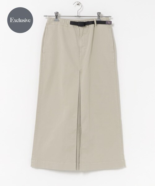 URBAN RESEARCH DOORS（アーバンリサーチドアーズ）の「『別注』Gramicci for DOORS　ONE BOX PLEATS SKIRT（スカート・レディース・SAND/NAVY/GRAY・M）」の4枚目の写真