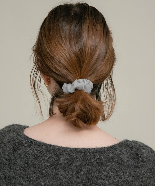 URBAN RESEARCH Sonny Label（アーバンリサーチサニーレーベル）の「チュールミニシュシュ（ヘアゴム・レディース・ピンク/グレー/ブラック・One）」の2枚目の写真