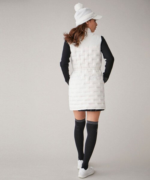 ROPE'（ロペ）の「【撥水】ストレッチナイロン　ダウンワンピース（ワンピース・レディース・ホワイト/ベージュ/ネイビー・L/M/S）」の11枚目の写真