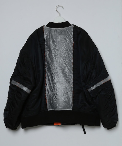 ADAM ET ROPE'（アダムエロペ）の「MENS【TTT_MSW】KIMONO MA-1（MA-1・メンズ・ブラック・L/M）」の4枚目の写真