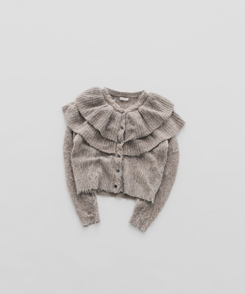 LAATO（ラート）の「frill frill knit cardigan（ニット/セーター・レディース・ラテ/シャドウ/モス/ハニー・FREE/Free）」の3枚目の写真