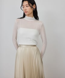 ROPE'（ロペ）の「カシミヤシルクブレンドインナータートルネック/イージーケア（Tシャツ/カットソー）」