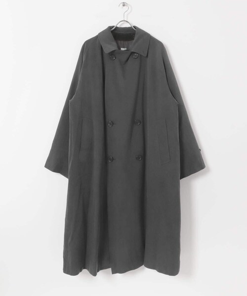 24aw a.presse silk coat 2 ステンカラー コート URBAN RESEARCH（アーバンリサーチ）の「A PRESSE Maxi Length Washed