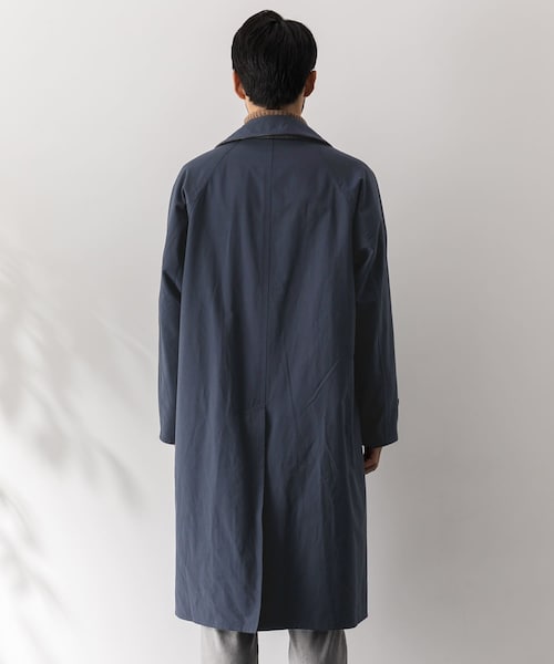 URBAN RESEARCH Sonny Label（アーバンリサーチサニーレーベル）の「チェックリバーシブルオーバーコート（ステンカラーコート・メンズ・ベージュ/ネイビー・M/L）」の7枚目の写真