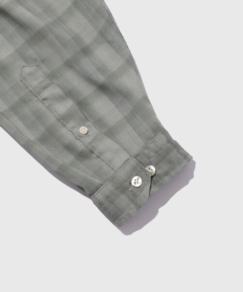 ADAM ET ROPE'(アダムエロペ)の「【elephant TRIBAL fabrics/エレファントトライバルファブリクス】ON THE WAY CHECK SHIRT(シャツ/ブラウス・メンズ・カーキ・F)」の6枚目の写真