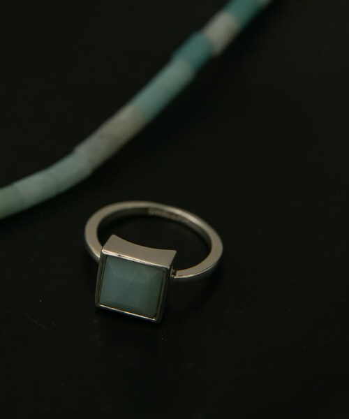 SMELLY（スメリー）の「SMELLY so’　square amazonite ring（リング・レディース・SL/GR・11）」の5枚目の写真