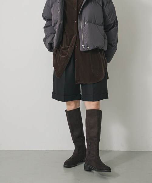 SENSE OF PLACE by URBAN RESEARCH（センスオブプレイスバイアーバンリサーチ）の「ターンバックハーフパンツ（その他パンツ・レディース・BLACK/Y.BEIGE・S/M）」の10枚目の写真