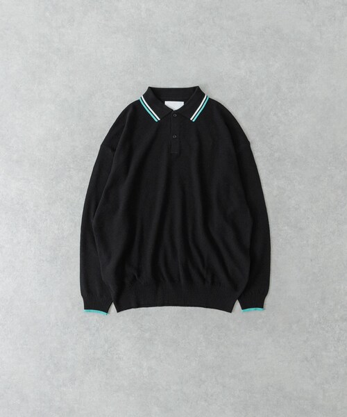 URBAN RESEARCH(アーバンリサーチ)の「URBAN RESEARCH iD カノコオーバーニットポロ ロングスリーブ(ポロシャツ・メンズ・BEIGE/BLACK/RED/MINT・M/L)」の8枚目の写真