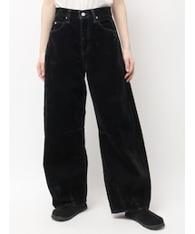 Ungrid | フロッキー起毛カーブデニム(デニムパンツ)