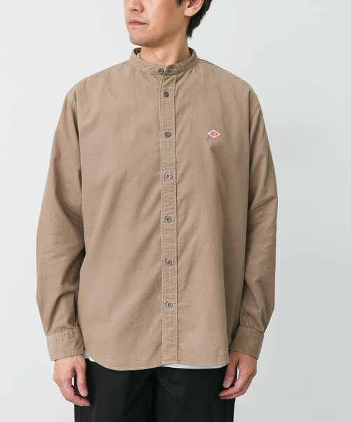 URBAN RESEARCH DOORS（アーバンリサーチドアーズ）の「DANTON　BAND COLLAR SHIRTS LONG-SLEEVE（シャツ/ブラウス・メンズ・LT.GREY/CHARCOAL/SAND BEIGE・38/40/42）」の22枚目の写真