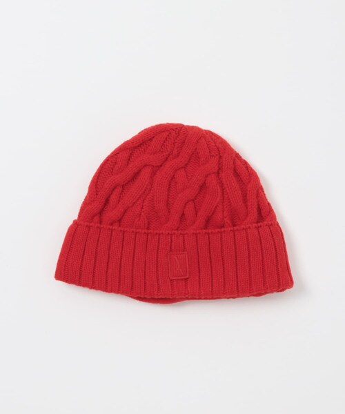THE GOODLAND MARKET（ザグッドランドマーケット）の「AIGLE　ケーブルニットビーニー（ニットキャップ/ビーニー・レディース・SABLE/EMPIRE/POPPY・one）」の3枚目の写真